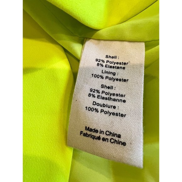 NWOT L'AGENCE Chamberlain Blazer in Chartreuse size 4 - Picture 10 of 10
